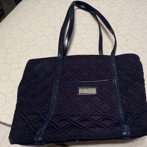 Vera Bradley Small Trimmed Vera Tote Bag